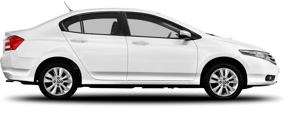 White Sedan Car