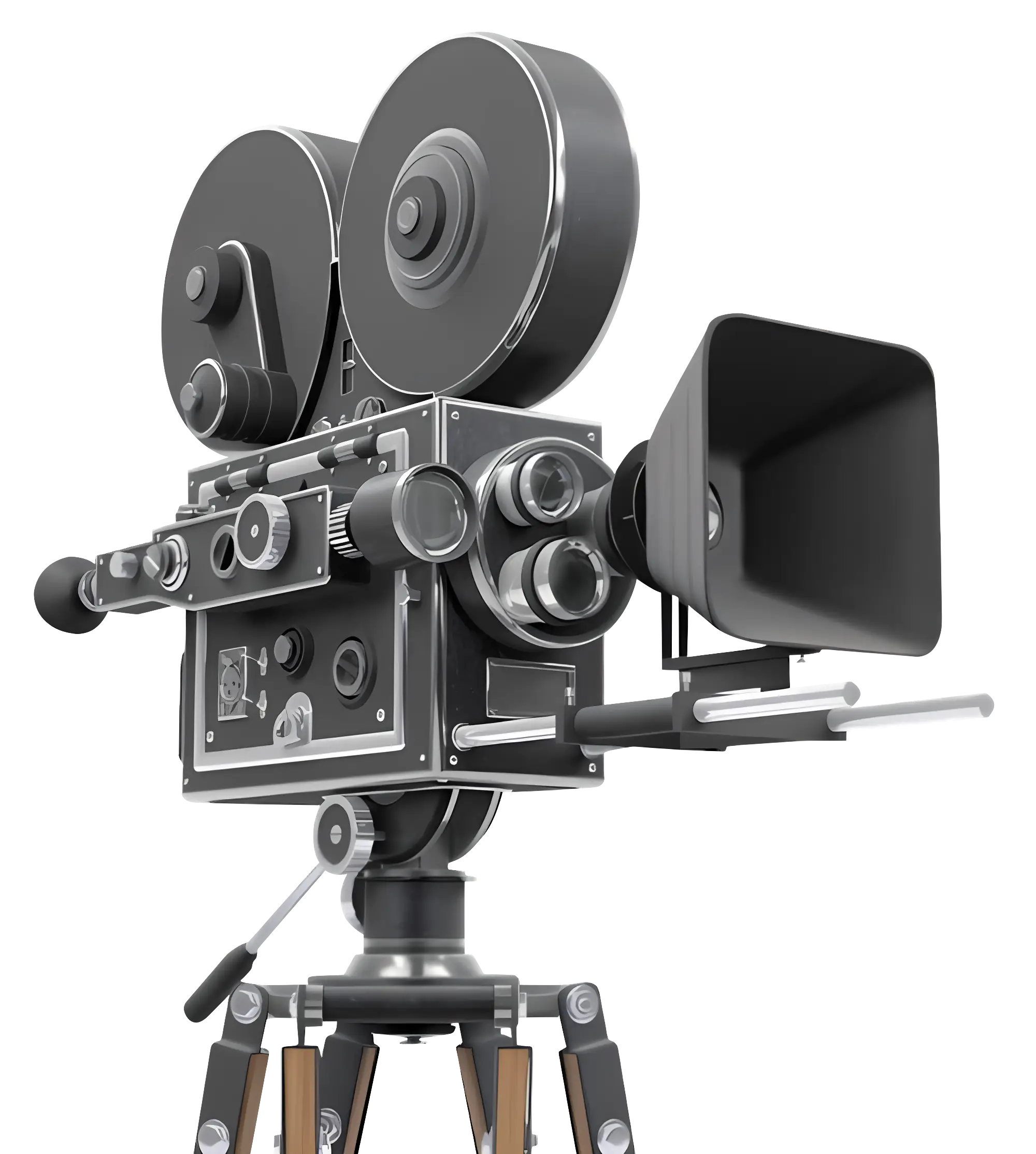 Vintage Film Camera on Tripod