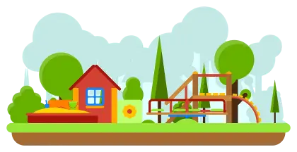 Colorful Playground Scene