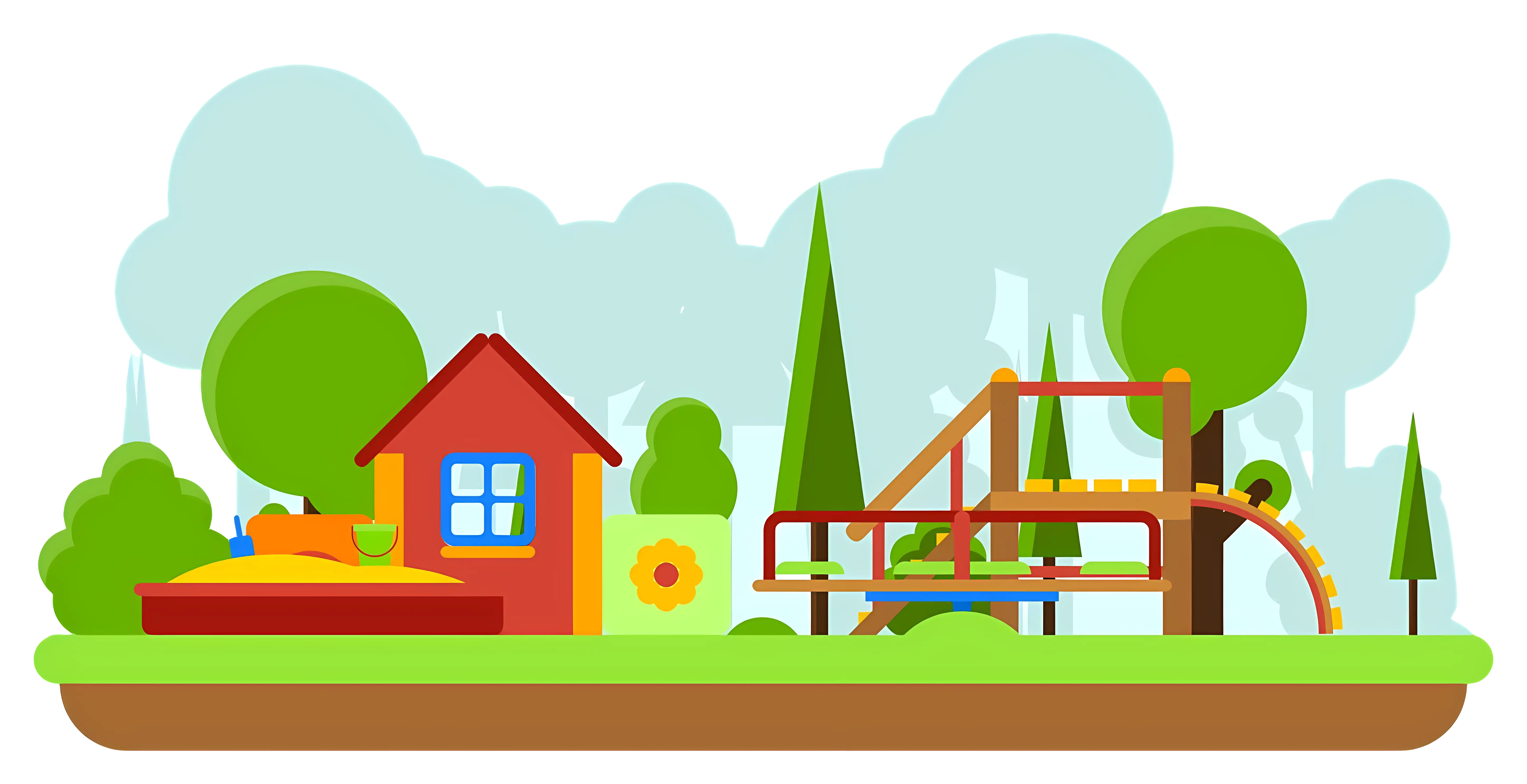 Colorful Playground Scene