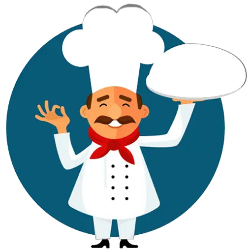 Cartoon Chef Character with OK Gesture
