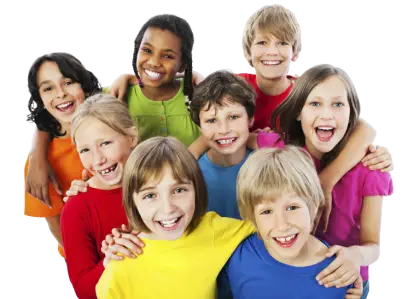 Group of Smiling Children Together