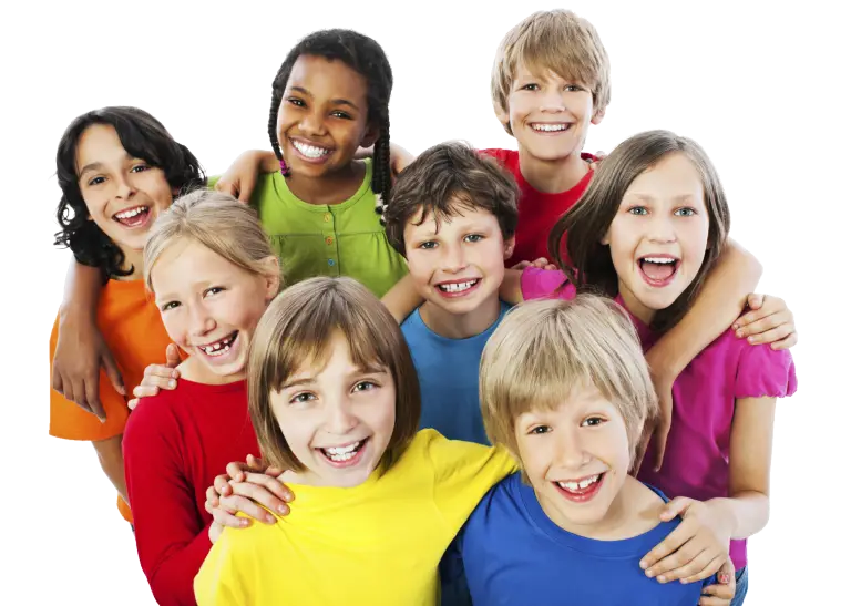 Group of Smiling Children Together