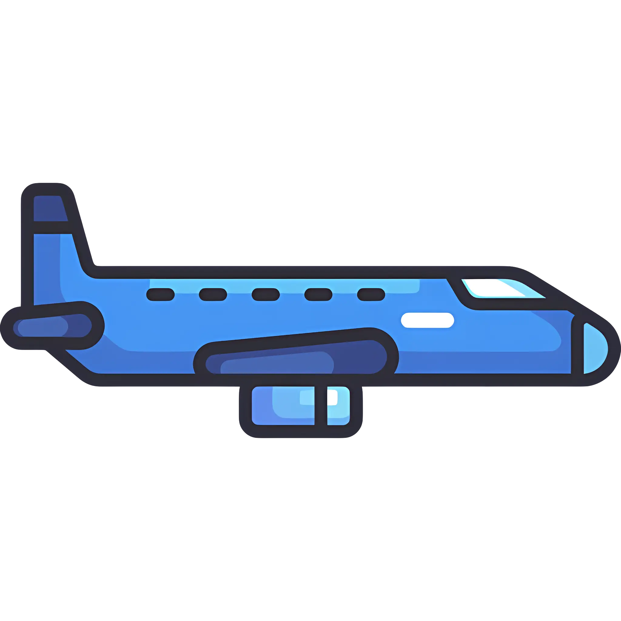 Cartoon Airplane Illustration