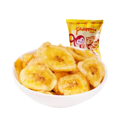 Crispy Banana Chips in Bowl