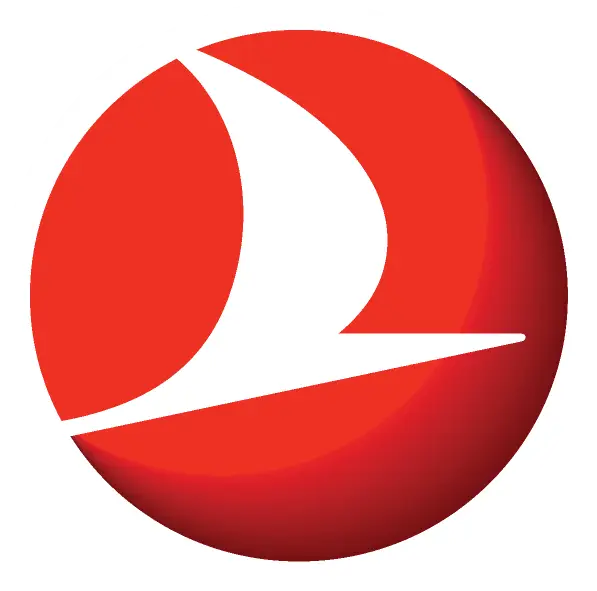 Red Circle Logo with White Swoosh