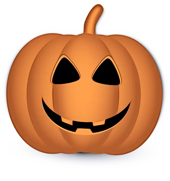 Smiling Jack-o'-Lantern Illustration