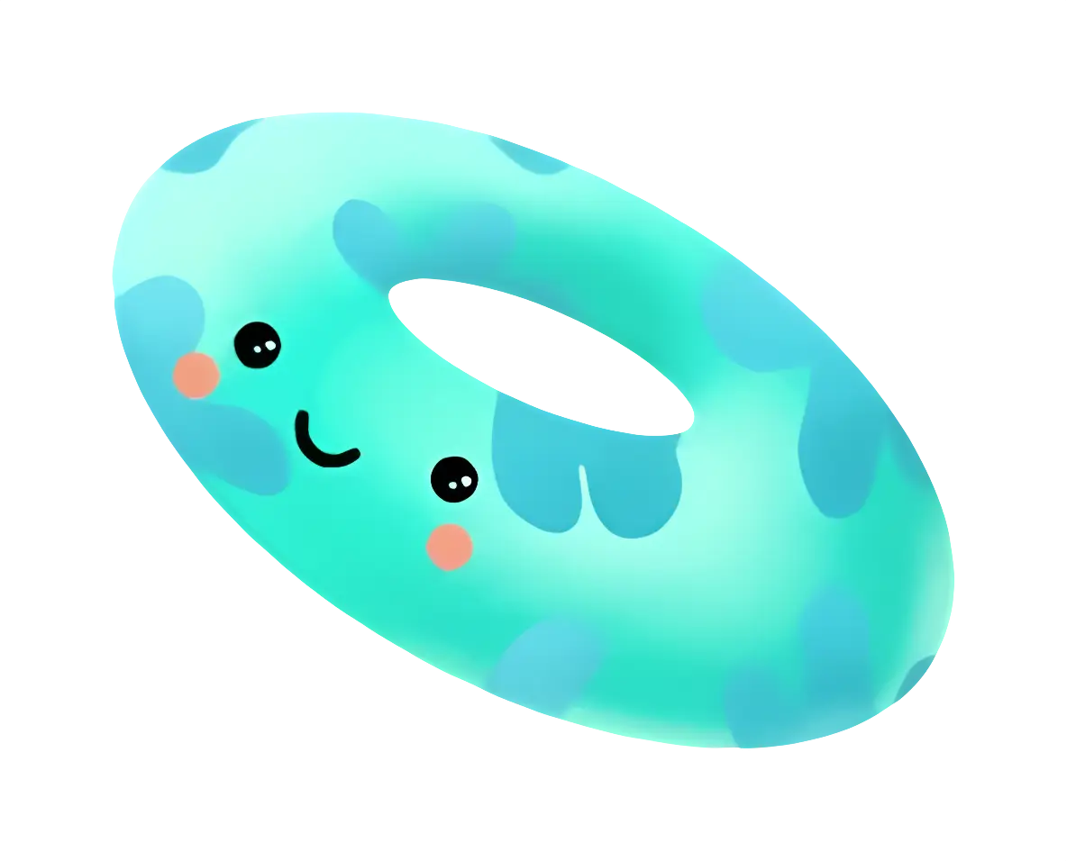 Cute Blue Swim Ring