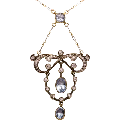 Vintage Necklace with Gemstones