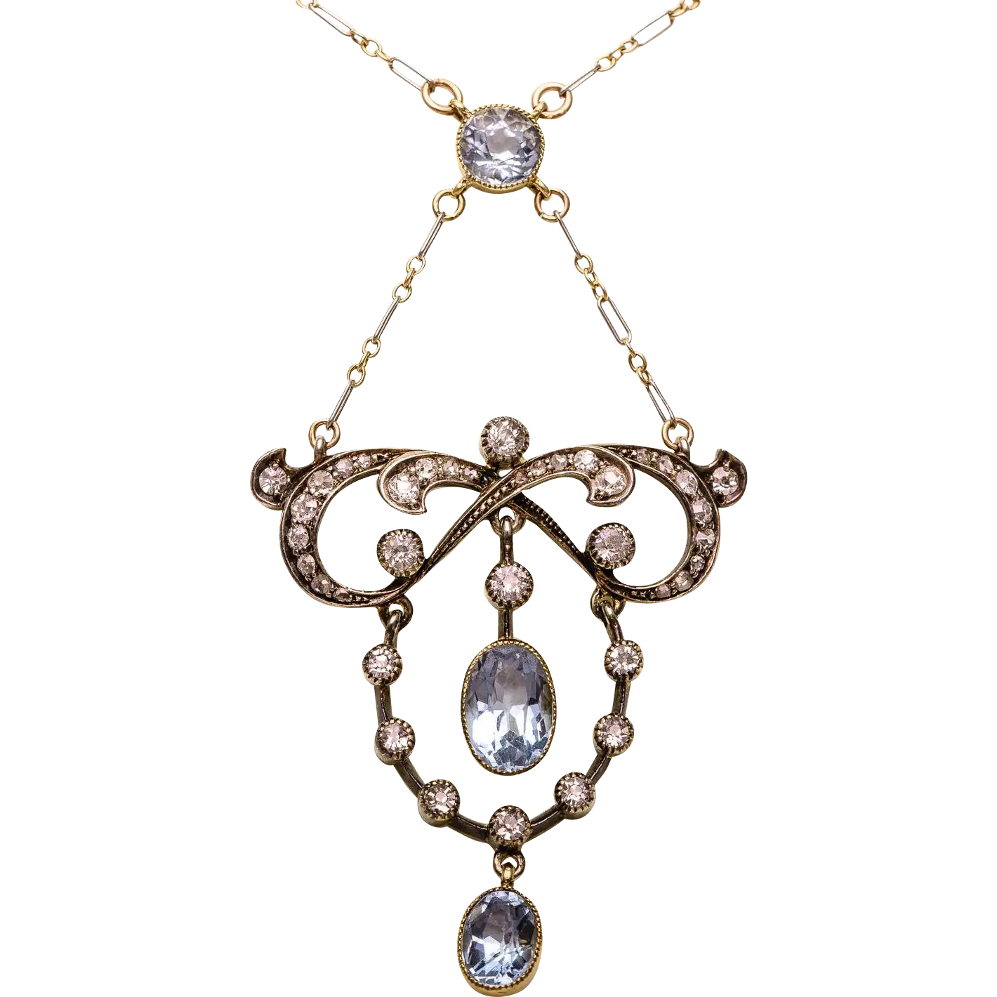 Vintage Necklace with Gemstones
