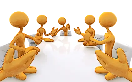 Team Discussion Representation in Office Setup