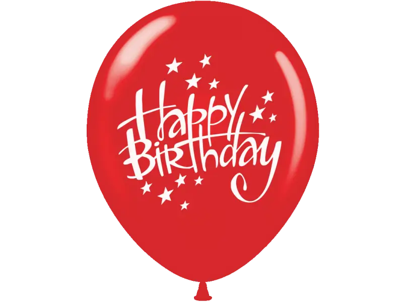 Red Happy Birthday Balloon