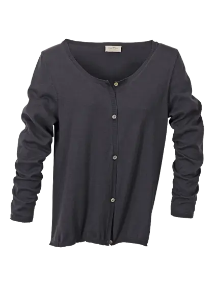 Classic Black Buttoned Cardigan