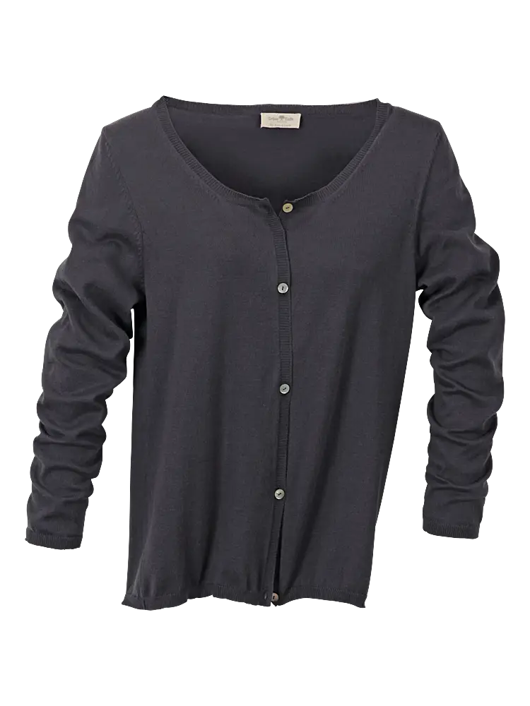 Classic Black Buttoned Cardigan