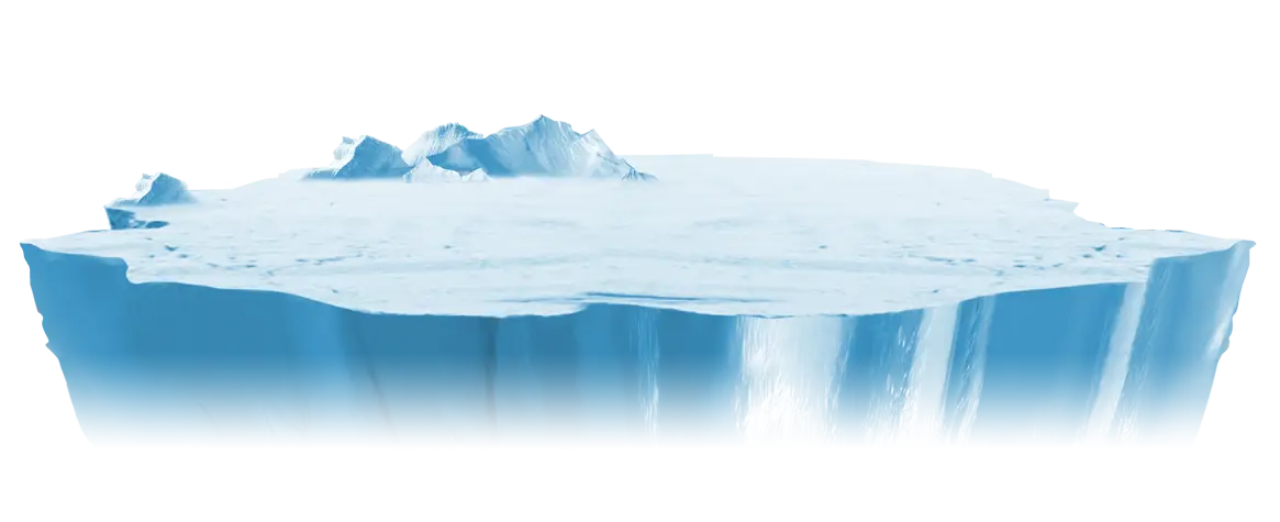 Floating Iceberg in Arctic Waters