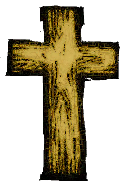 Handcrafted Wooden Cross Symbol