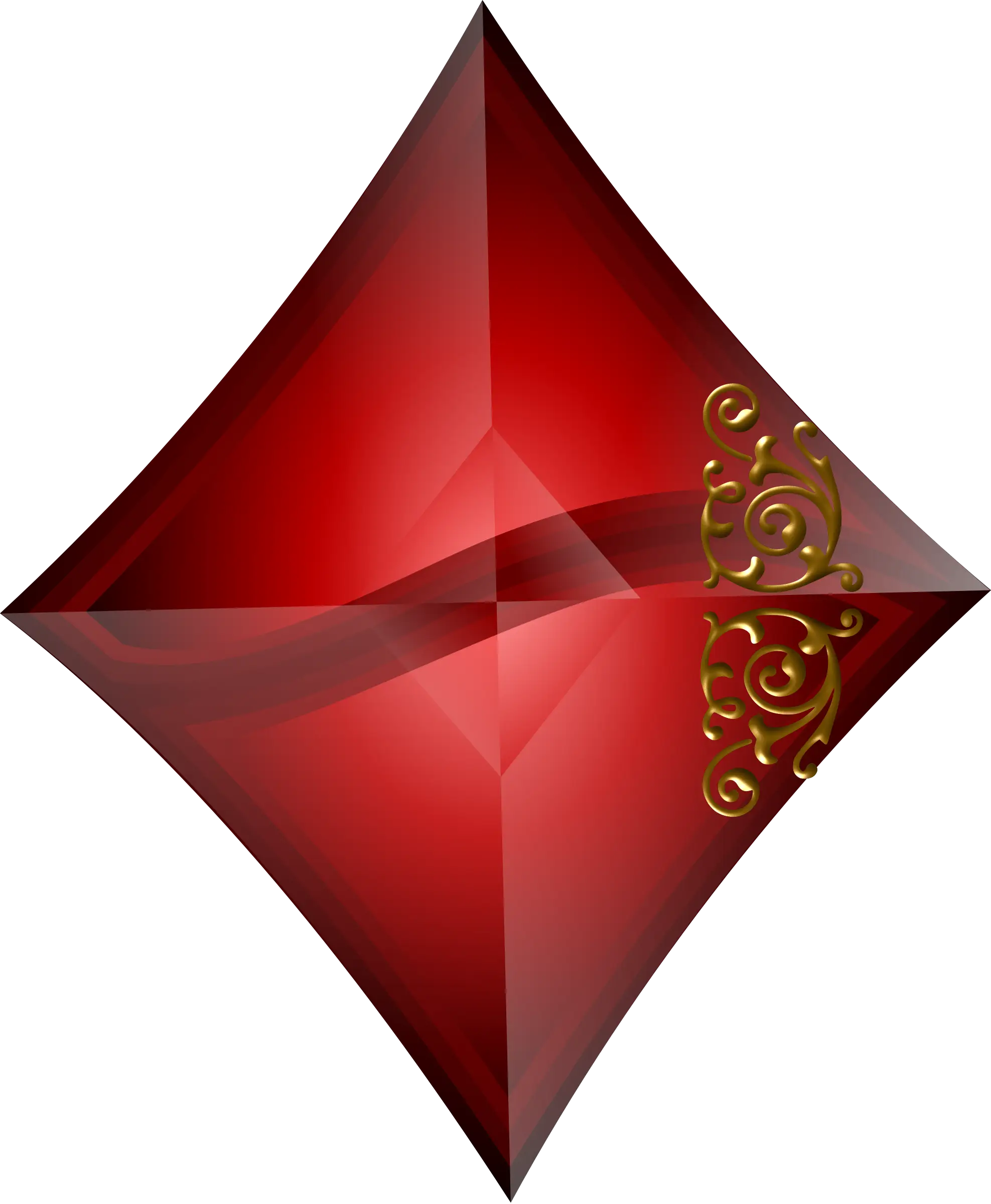 Elegant Red Diamond Gem