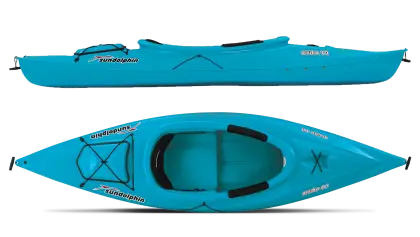 Blue Kayak with Paddle
