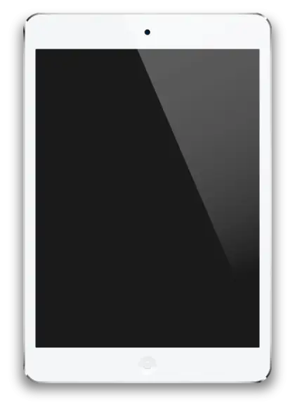 White Tablet Device