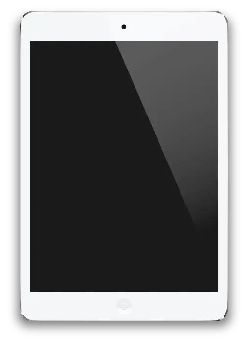 White Tablet Device