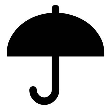 Black Umbrella Icon