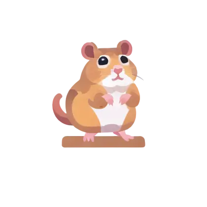 Cute Hamster Illustration