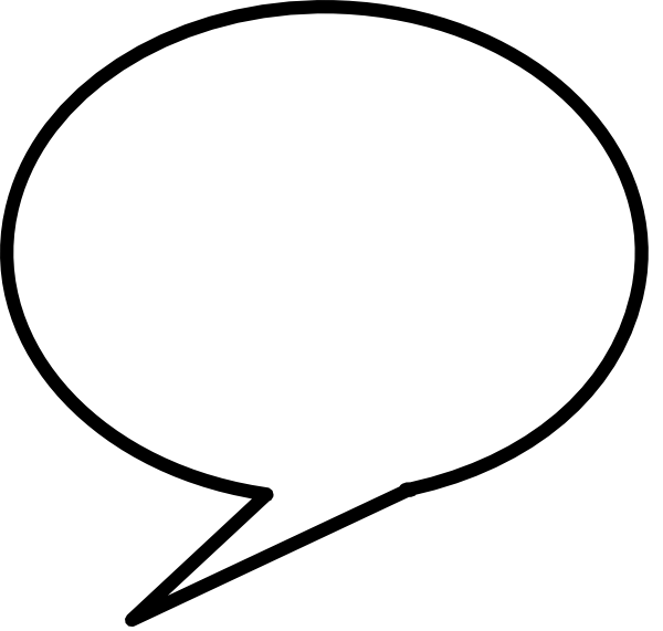 Simple Outline of a Speech Bubble