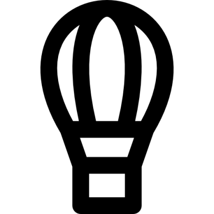 Simple Hot Air Balloon Icon