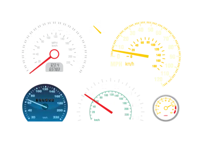Various Speedometers