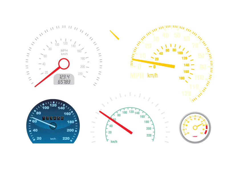 Various Speedometers
