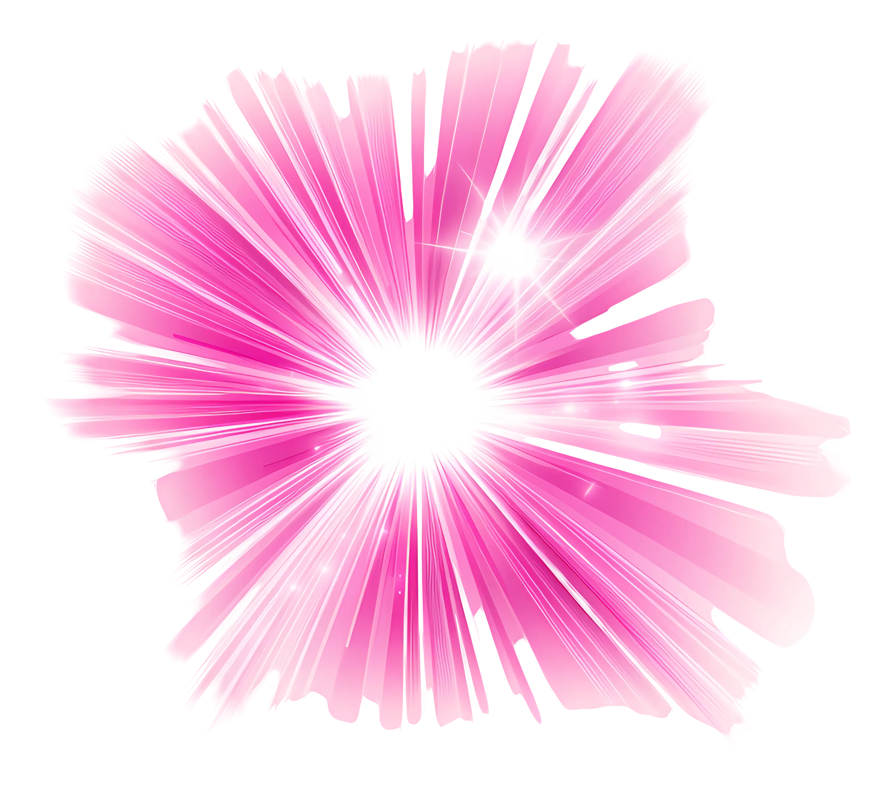 Pink Radiant Light Burst Effect