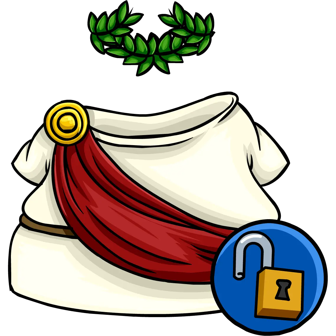 Roman Toga Outfit with Laurel Wreath