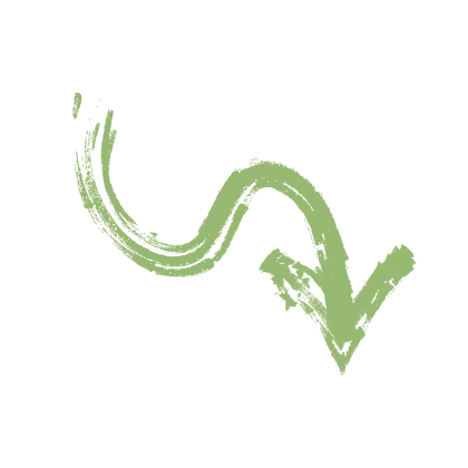 Green Curved Arrow