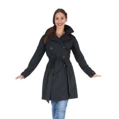 Woman in Black Coat