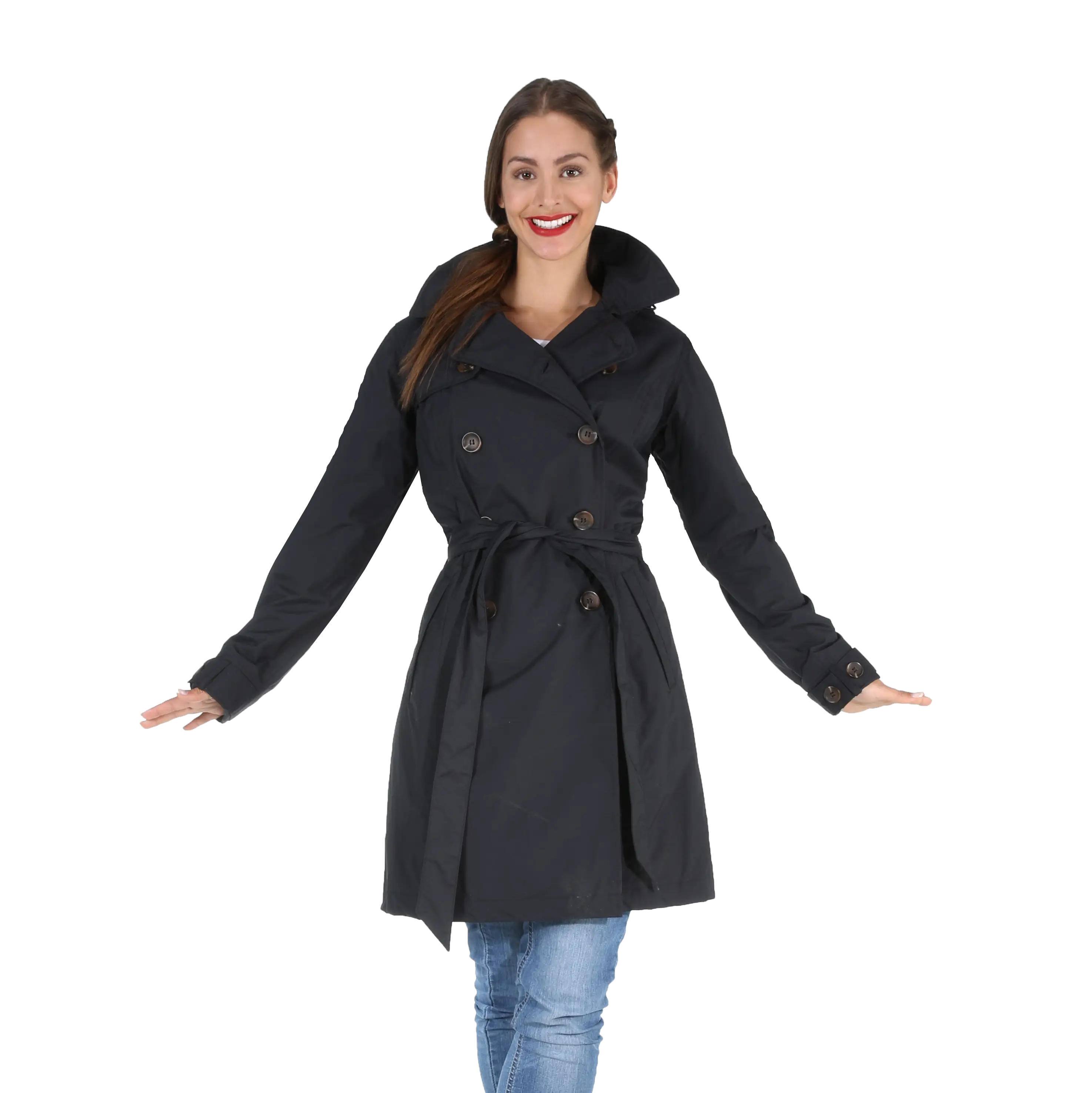 Woman in Black Coat