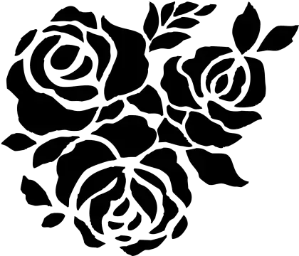 Black Rose Silhouette Design