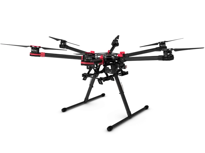 High-Tech Quad Drone with Black Frame