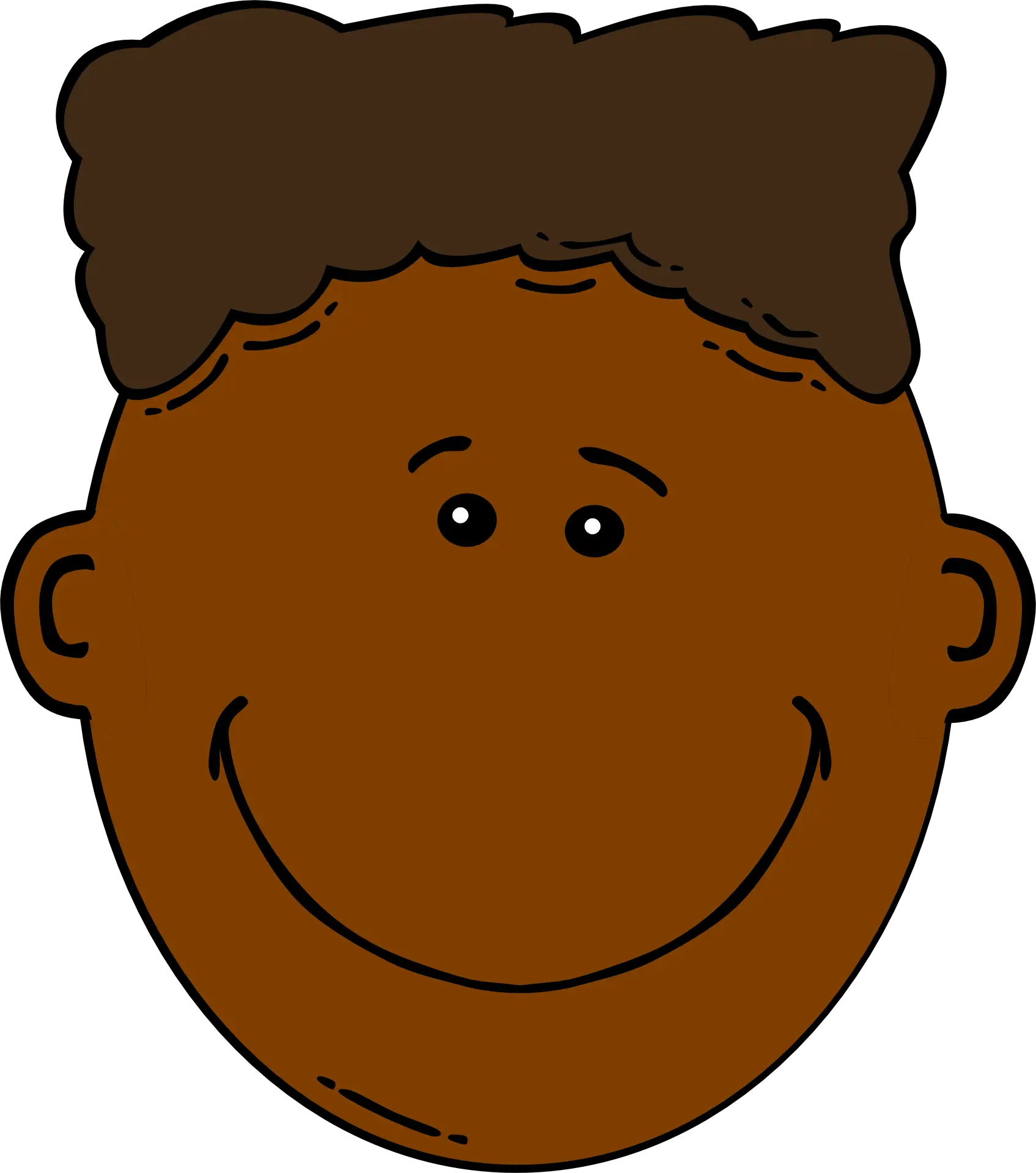Simple Cartoon Smiling Face
