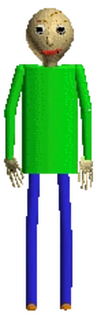 Pixelated Green Character in Game