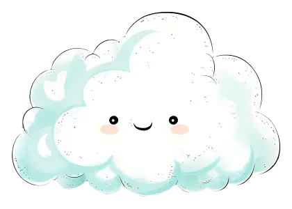 Smiling Fluffy Cloud