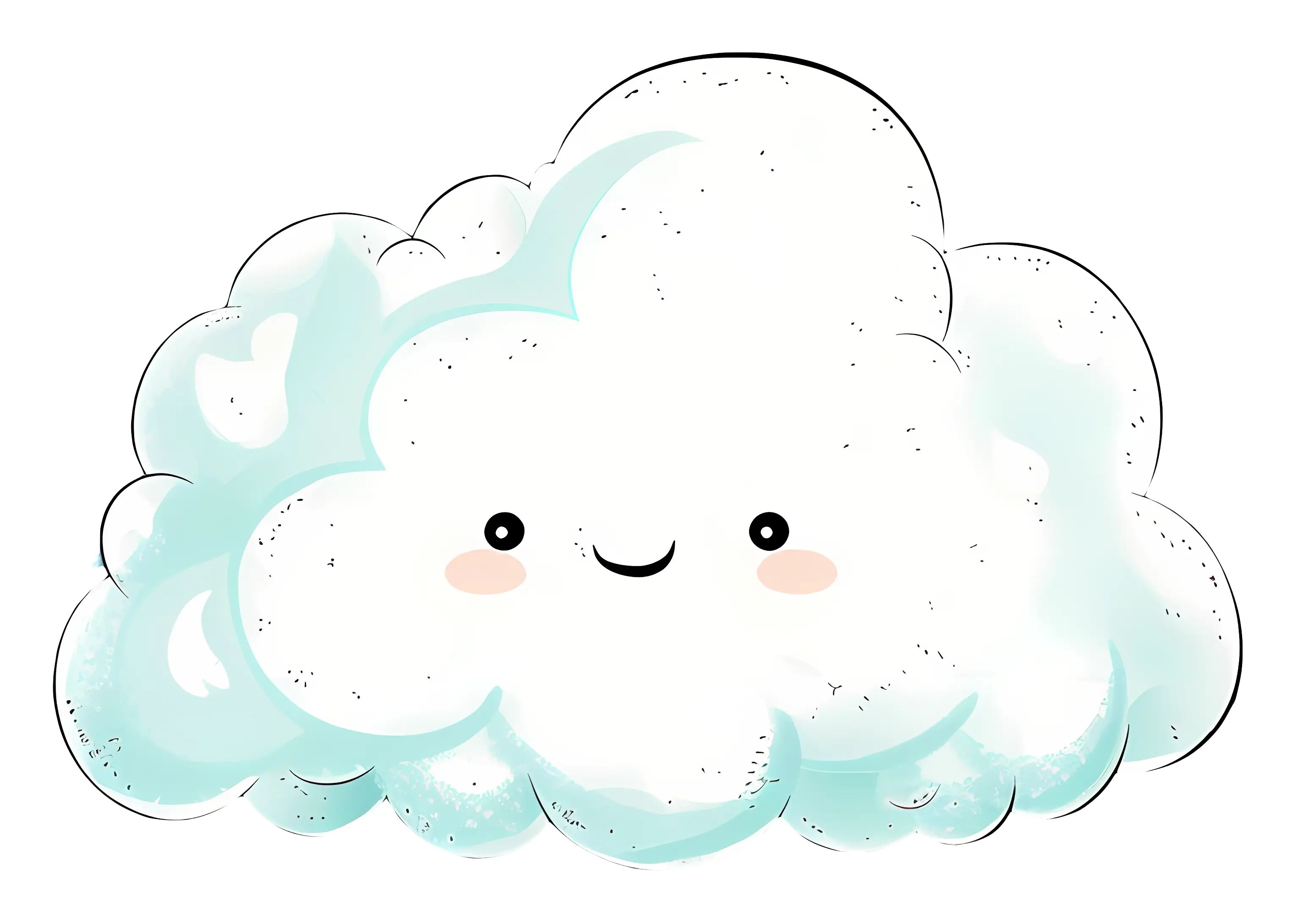 Smiling Fluffy Cloud