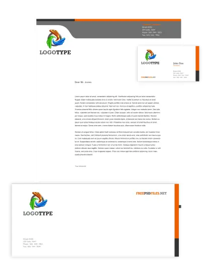 Corporate Letterhead and Business Card Design