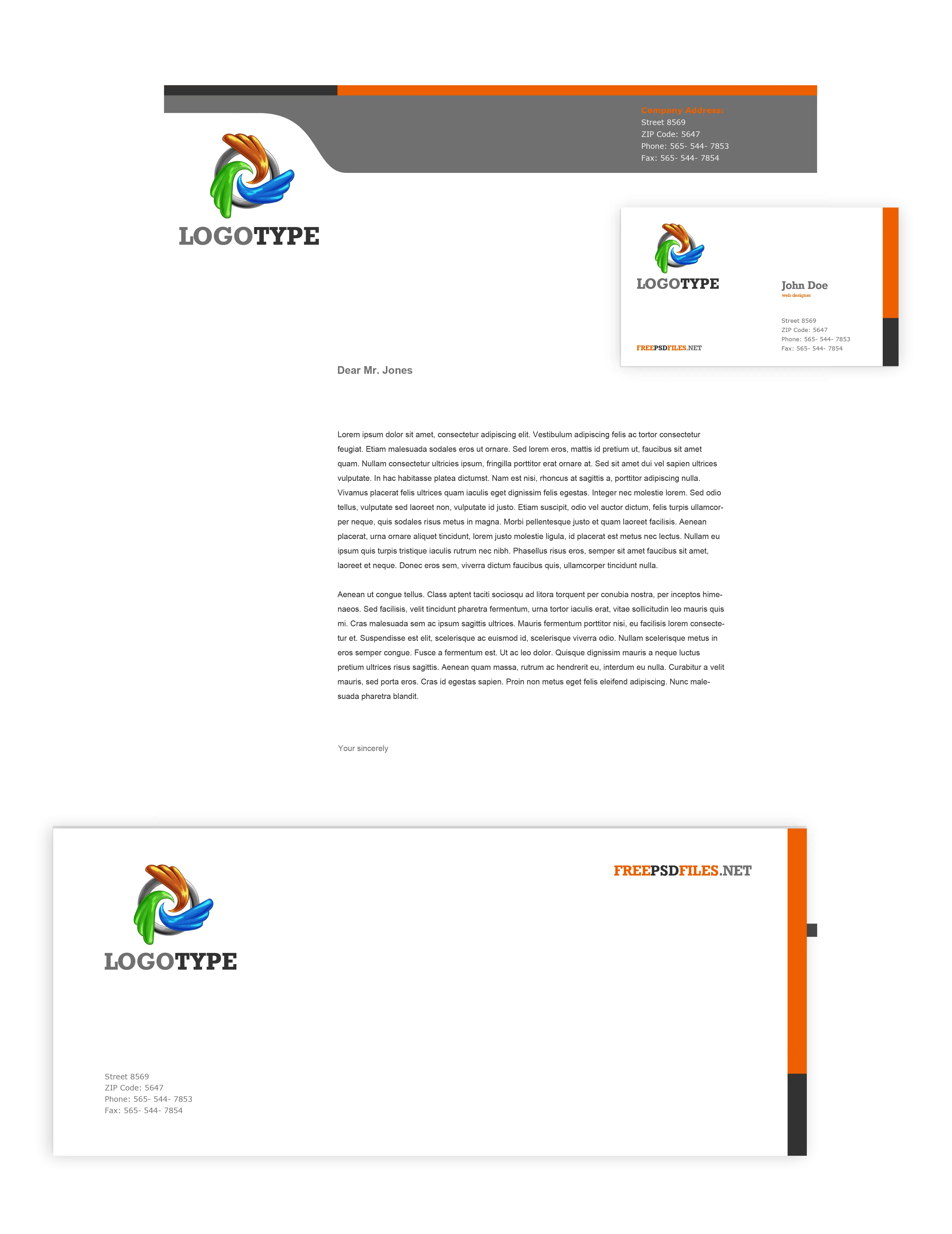 Corporate Letterhead and Business Card Design