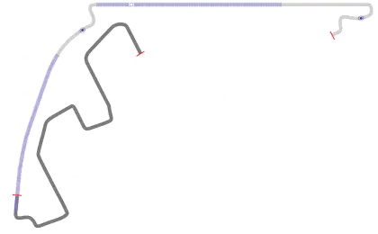 Race Track Layout with Circuit Design