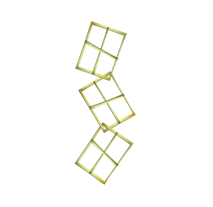 Abstract Gold Geometric Shapes