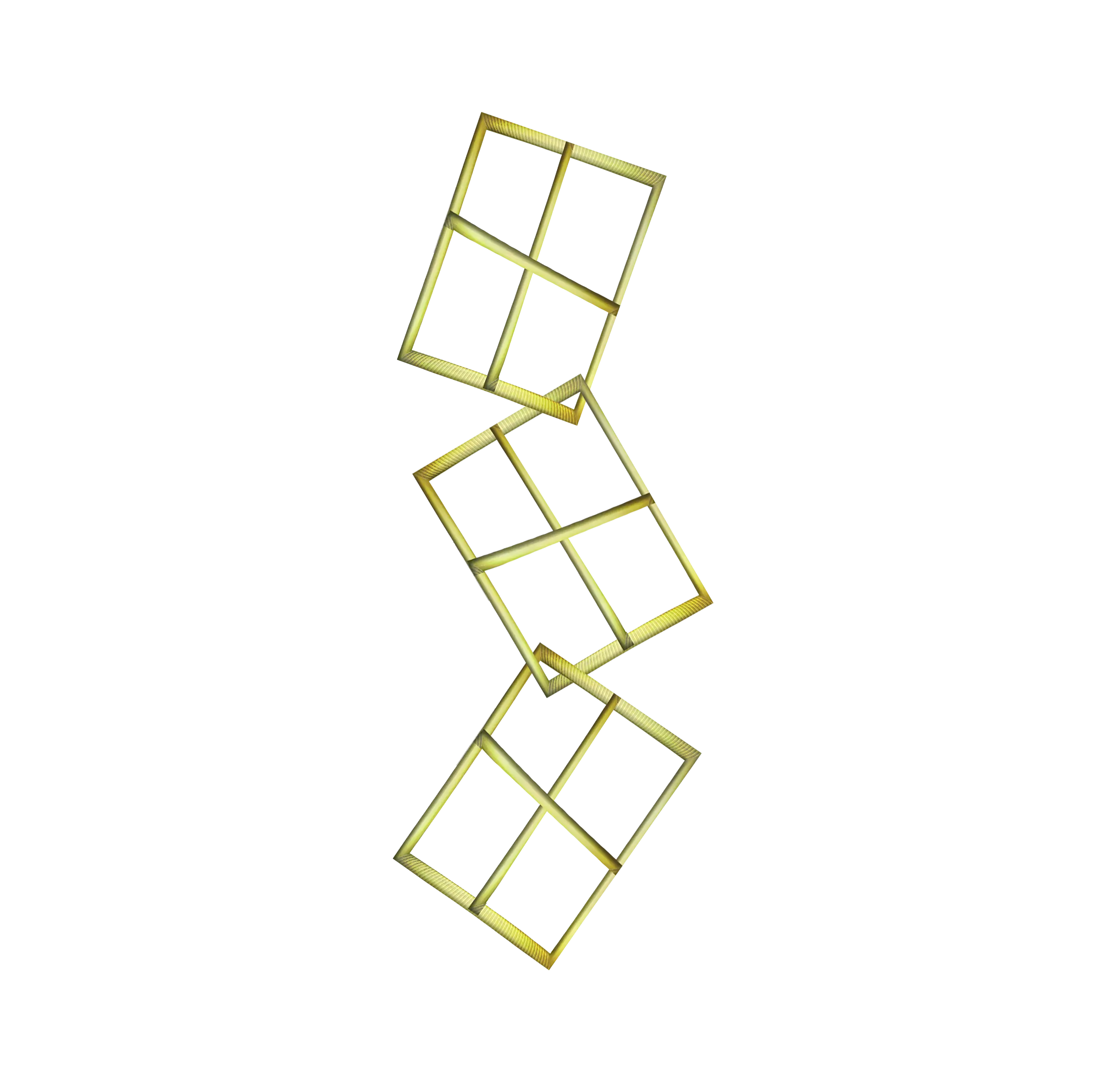 Abstract Gold Geometric Shapes