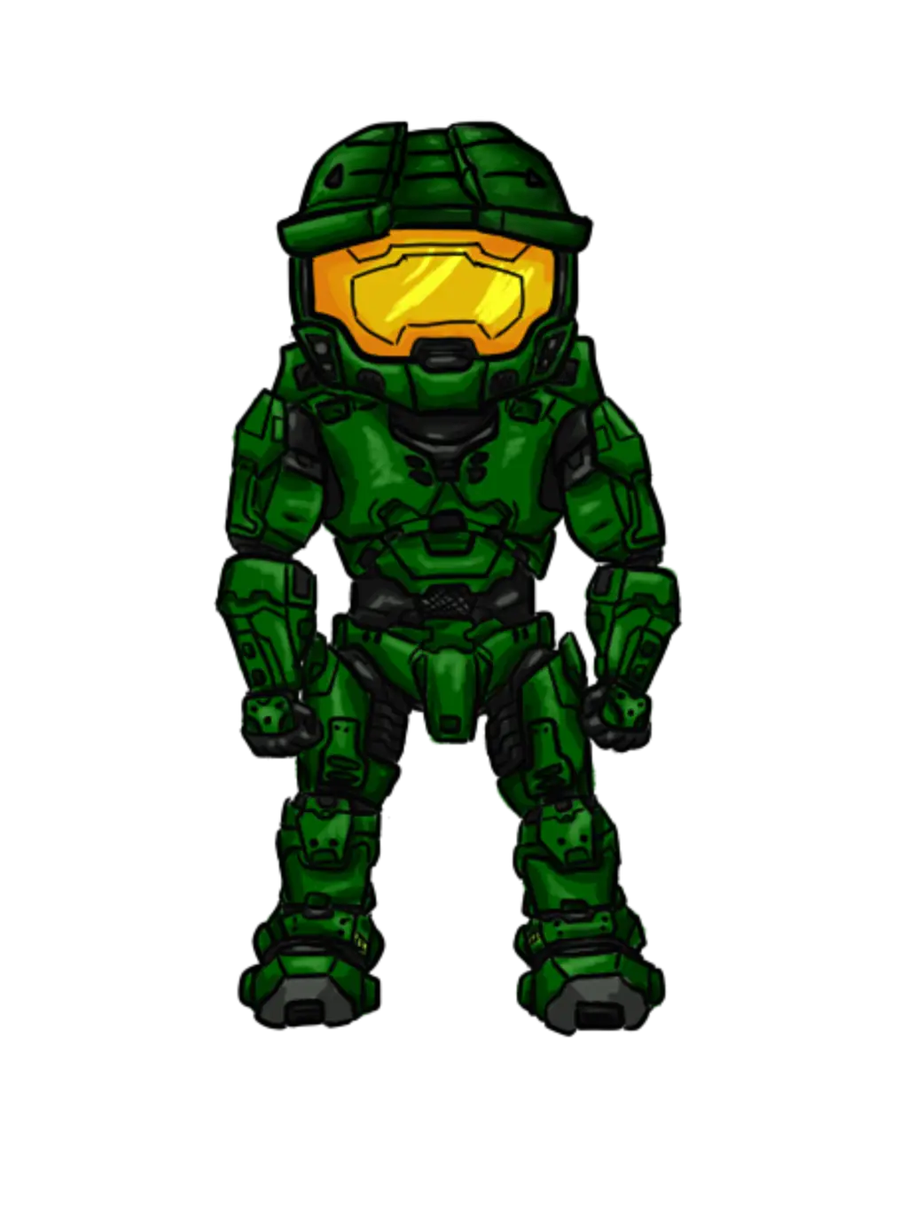 Green Armored Character