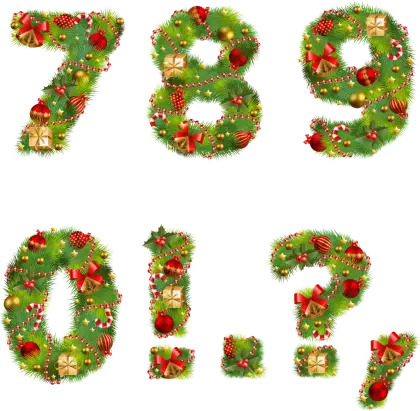 Festive Christmas Numbers