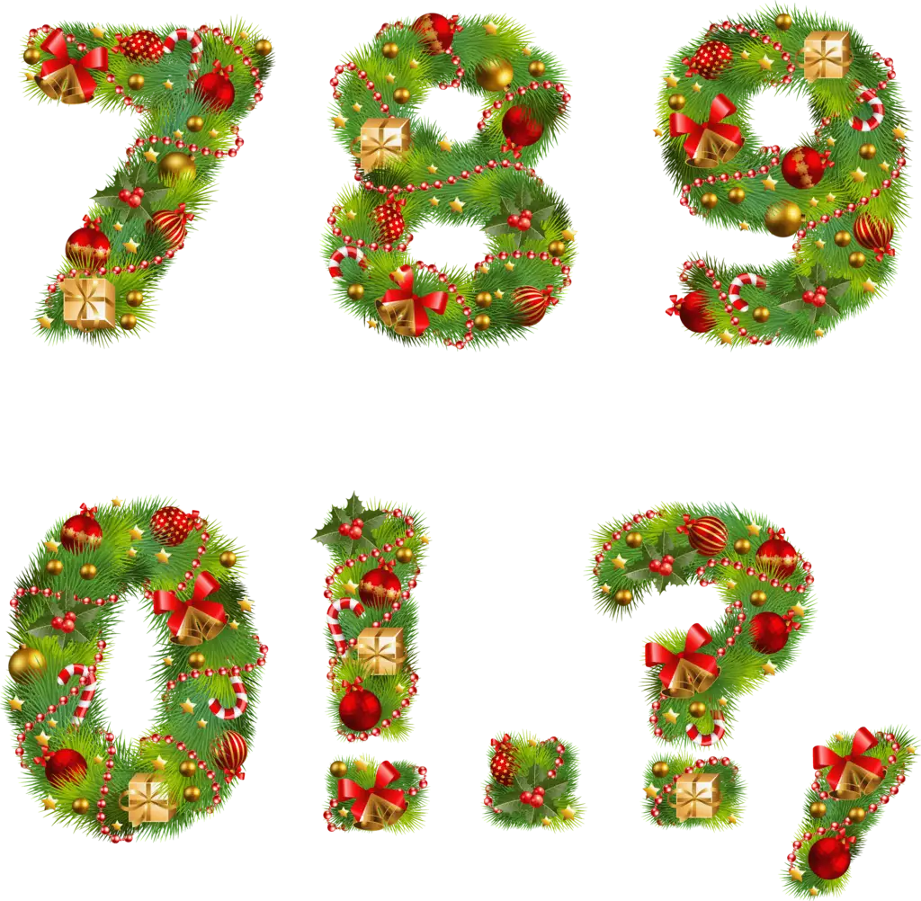 Festive Christmas Numbers