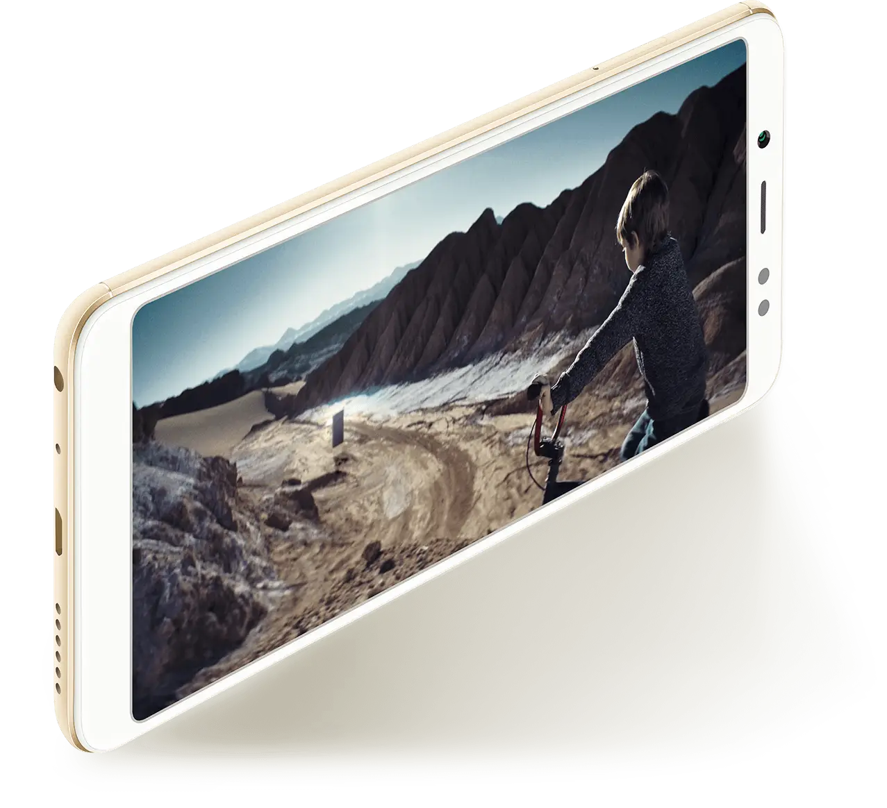 Modern Smartphone with Landscape Display